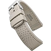 ALPINE Sporty Premium Soft Silicone Adjustable Watch Band - Replacement Rubber Watch Bands for Women & Men - Waterproof Quick Release Watch Straps - Compatible with Regular & Smart Watch Bands
