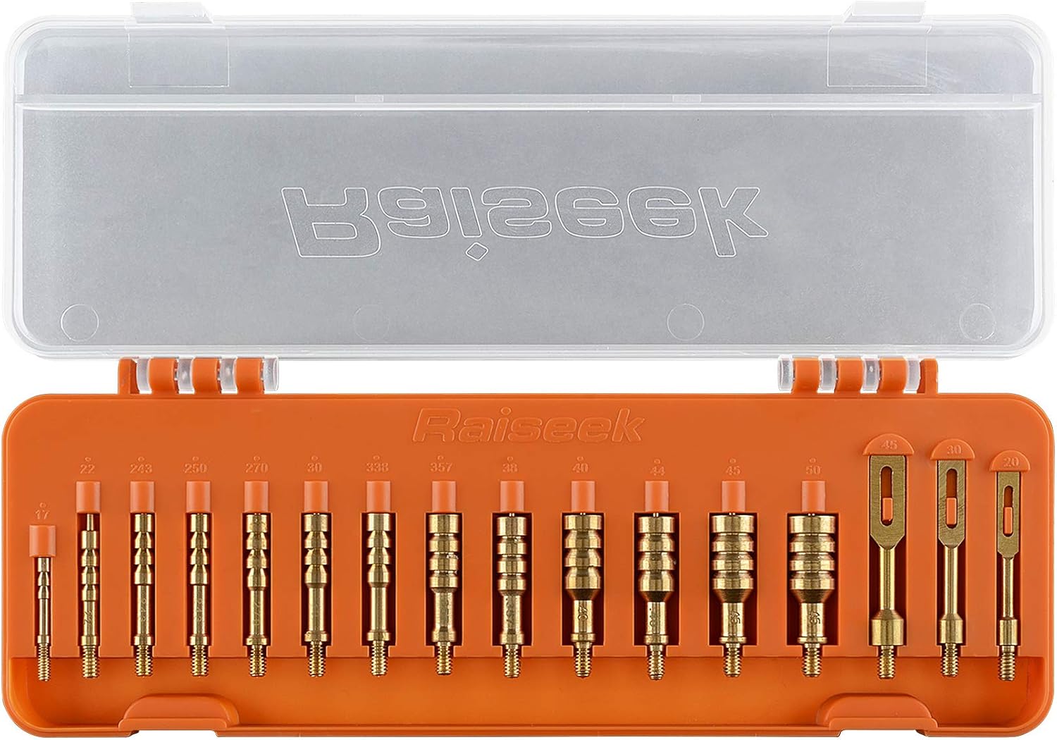 Raiseek Gun Cleaning Jags Slotted Tip Patch Holder Kit for Handgun Rifle .17 .22/.223 .30 .357 .40 .45 Cal 5.56MM 7.62MM 9MM : Sports & Outdoors