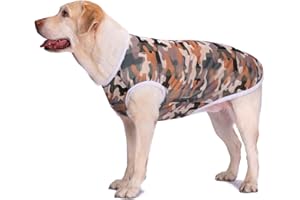 MUMMUMI Pet Clothes, Large Dog Shirt Camouflage T Shirt Breathable Dog Sunscreen Clothes Outfits Vest Apparel for Medium Large Dogs (32/4XL:Green Camouflage)