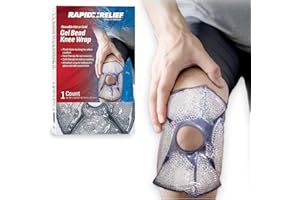 Reusable Hot or Cold Gel Bead Knee Wrap