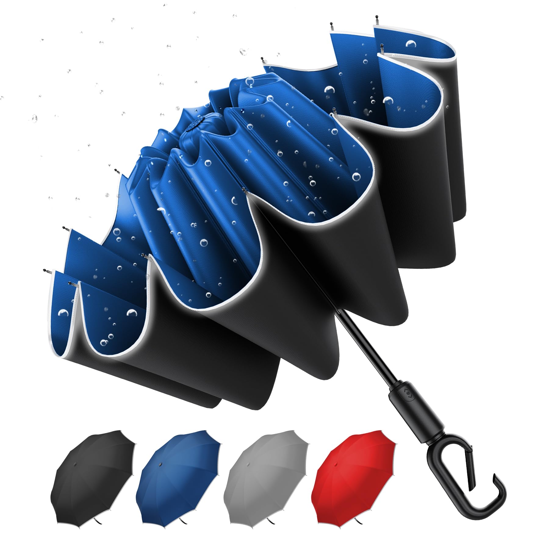 Copulan 46 Inch Auto Open Close Reverse Umbrella