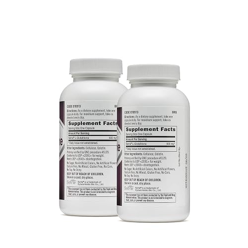GNC Glutathione 500mg, Twin Pack, 60 Capsules per Bottle, Potent Antioxidant Supporting Immune Health in Saudi Arabia