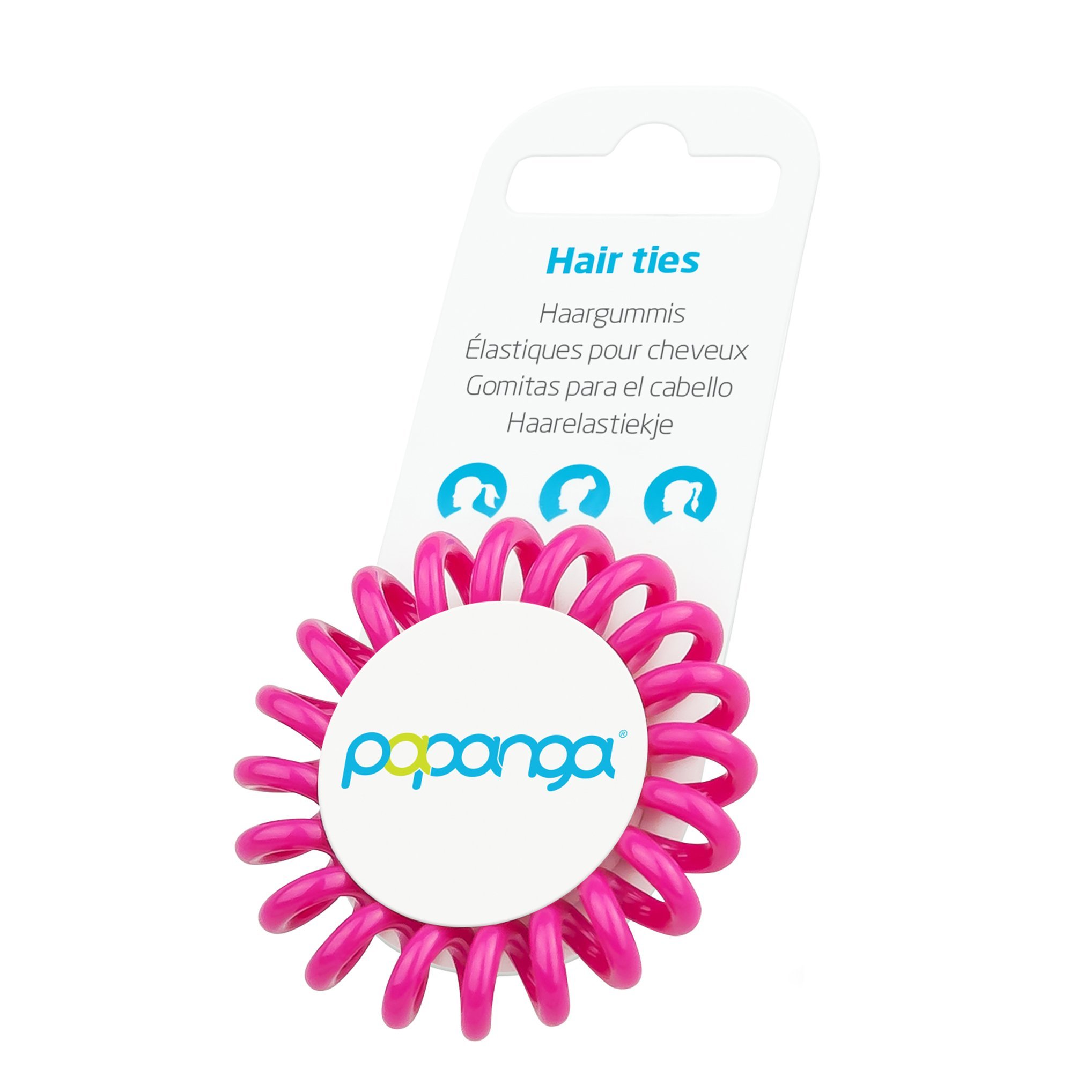 Original Papanga® spiral hairbands, Classic Edition, size: Small, colour: Dragon Pink