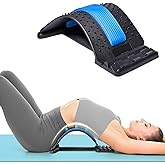 JUMPOW Back Stretcher for Lower Back Pain Relief - 4 Level Adjustable Lumbar Cracker Board, Relief for Lumbar Area Pain, Scoliosis Aid, Spine Decompression