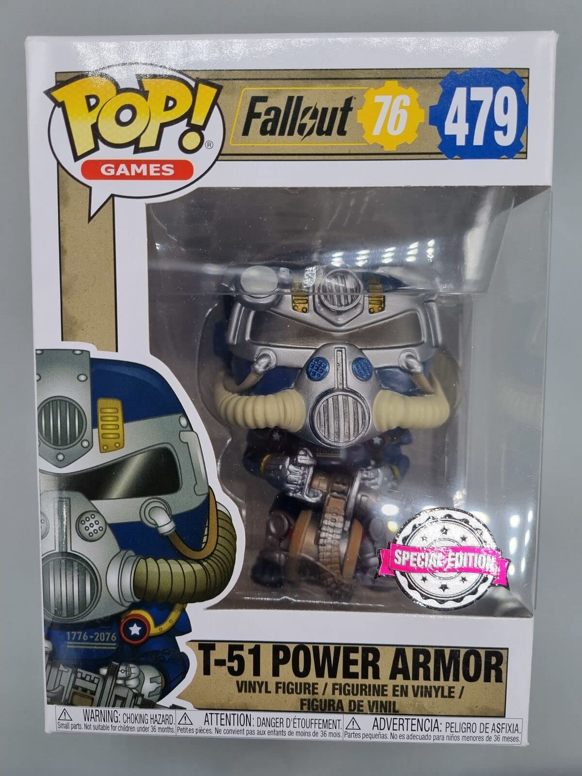 Funko POP Mister T-51 Power Armor Vinyl Exclusive Figure #479 (with Protector Case)