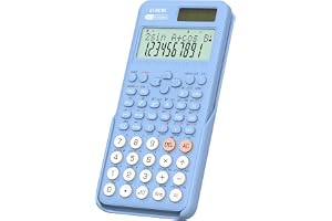 991MS 401 Functions 2-Line Display Desktop Calculator with Sliding Cover | ROATEE Scientific Calculator School Supplies Solar