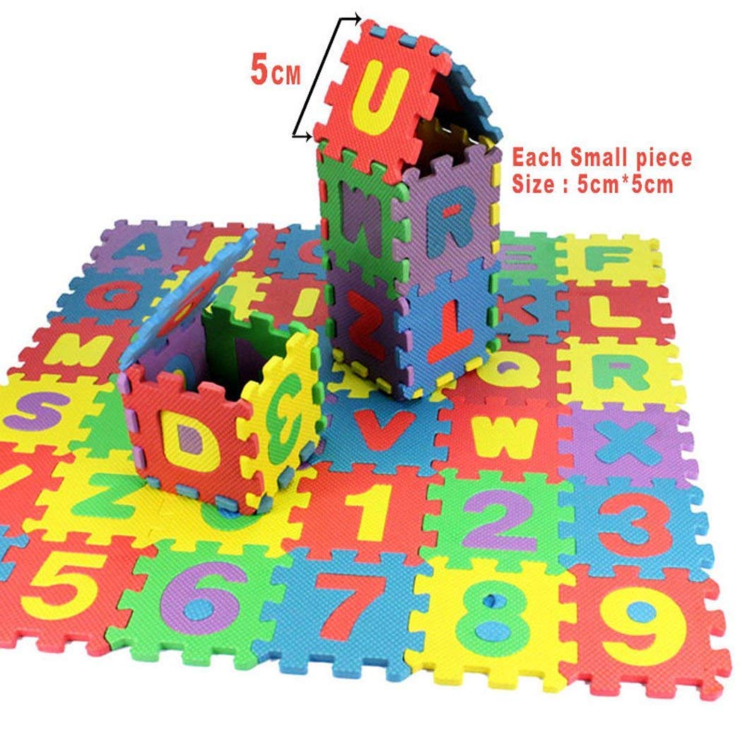 36PCS Baby Alphanumeric Puzzle Foam Mats Non-Toxic Material Toy Gift