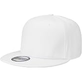 Classic Snapback Hat Cap Hip Hop Style Flat Bill Blank Solid Color Adjustable Size
