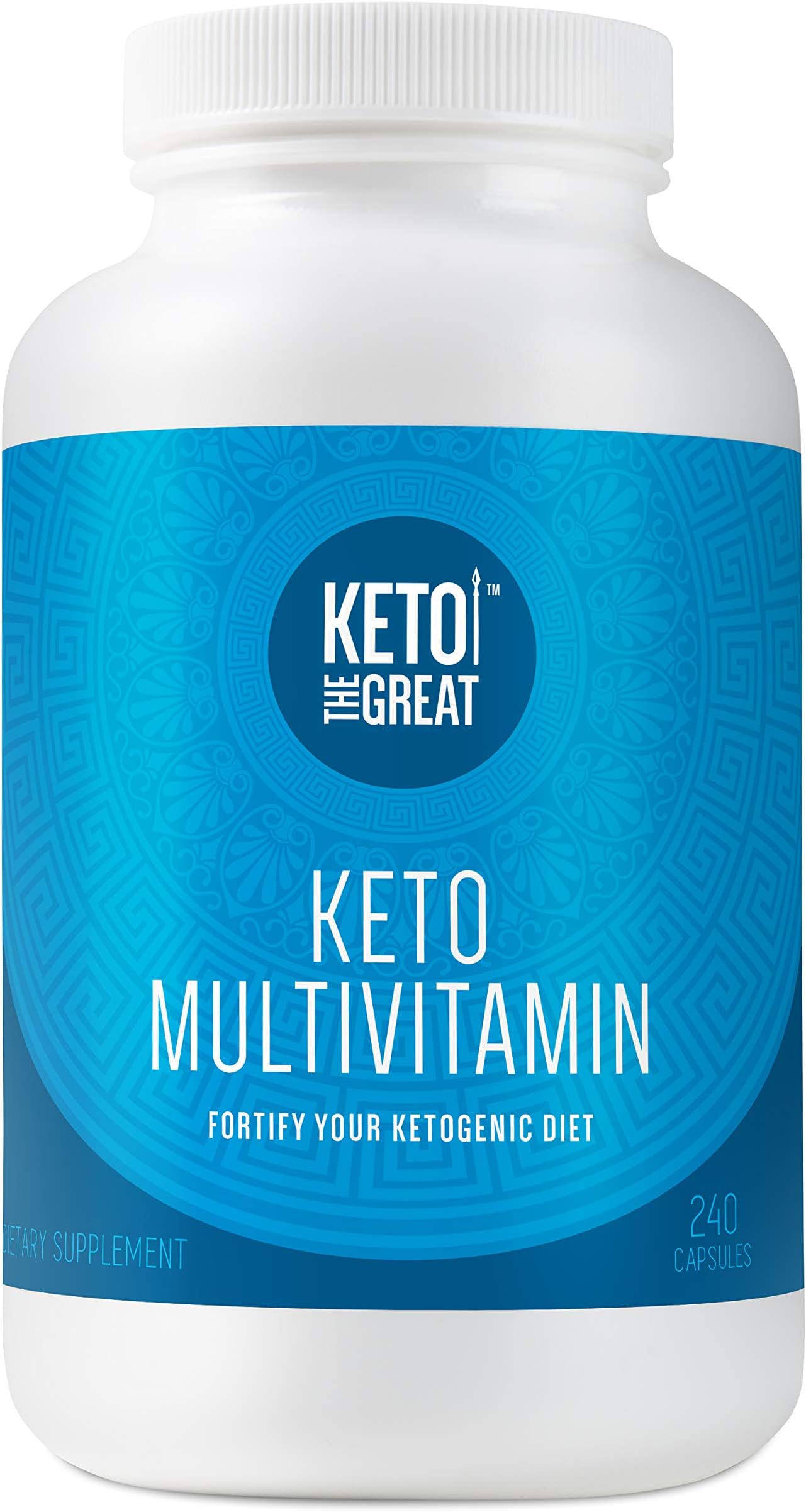 Keto the Great - Keto Multivitamin for Men and Women - Daily Vitamin and Mineral Supplement Pills for Ketogenic Diet - with Key Vitamins, Electrolytes, MCT and BHB to Help Ketosis, 240 Capsules