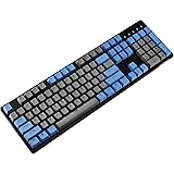 Durgod Taurus K310 Big Mechanical Gaming Keyboard - 104 Keys - Double Shot PBT - NKRO - USB Type C (Cherry Silent Red,Black,A