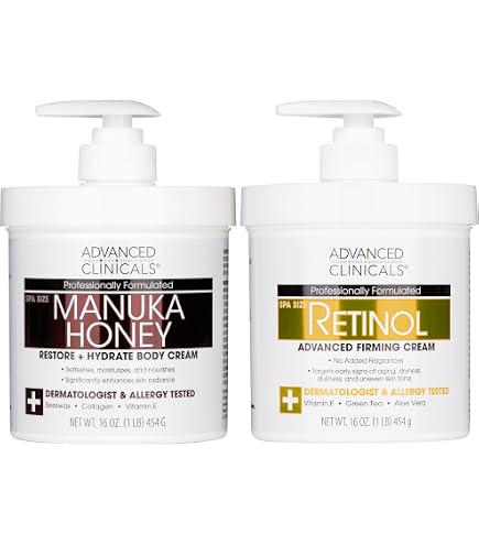 Amazon.com : Advanced Clinicals Manuka Honey Hydrating Cream + Amazon.com : Advanced Clinicals Manuka Honey Hydrating Cream +