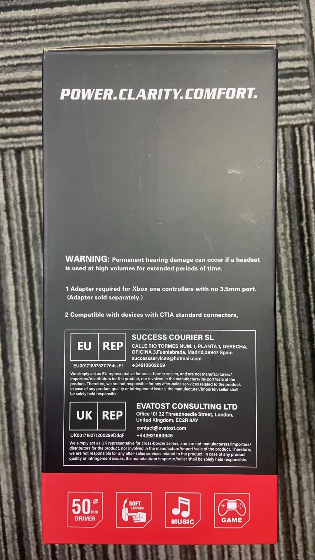NUBWO U3 Gaming Headset with Microphone, Safe Volume Limited, Kids Headphones for Switch, Super Lightweight, Rich Sound, 3.5mm Jack for NS, PS4, PS5, Xbox, Tablet, iPad Computer, Red