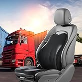 HOMBYS Memory Foam Truck Seat Cushion,Truck Seat Cushions for Truck Drivers,Semi Truck Truck Driver Seat Pad & Back Support for Truck Drivers,Semi Truck Driver Accessories,Black