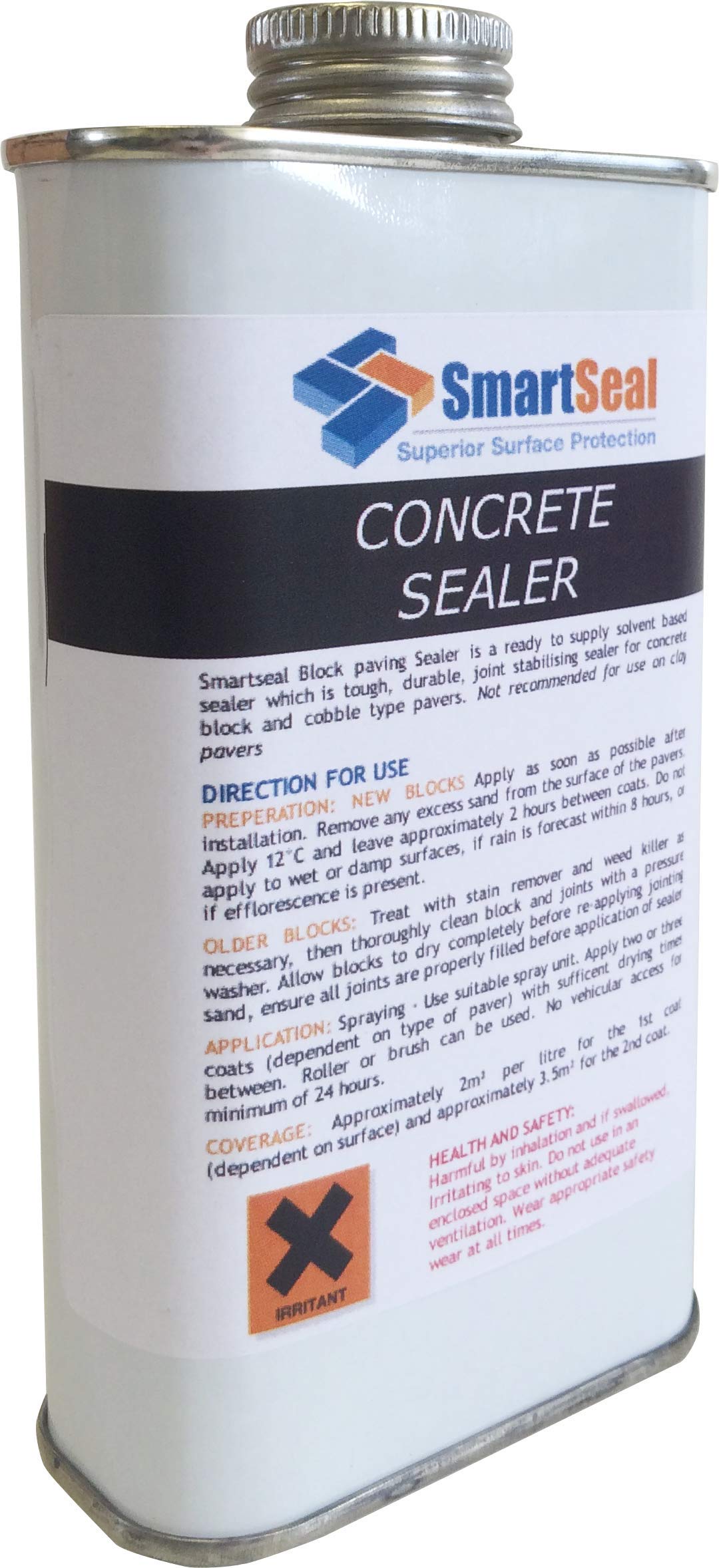 Smartseal Professional Grade Concrete Sealer - Outdoor Use, Ideal Driveway & Patio Sealer - Acrylic Concrete Sealant (150 ml Sample)