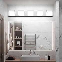 Tipace 5 Lights Modern Chrome Vanity Light for