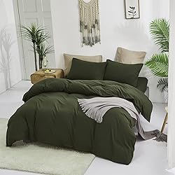 Luxlovery Green Comforter Set Full Army Green