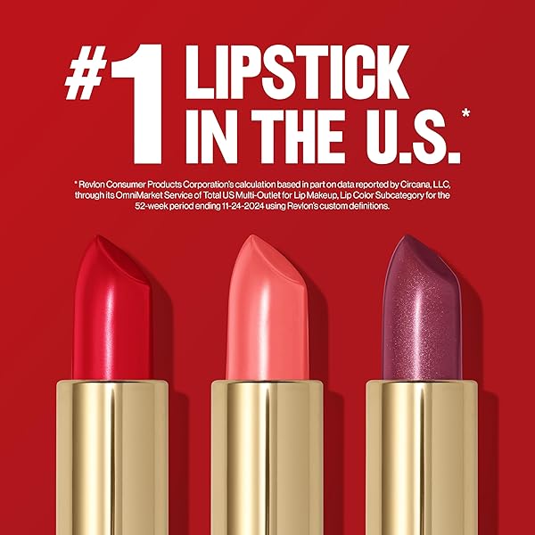 REVLON SUPER LUSTROUS LIPSTICK, CREAMY FORMULA FOR SOFT, FULLER-LOOKING LIPS, MOISTURIZED FEEL, 762 FLUSHED, 0.15 OZ