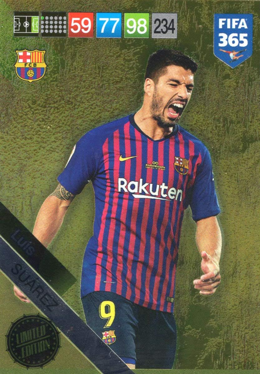 FIFA   365   2019  PANINI ADRENALYN XL LUIS Suarez Limited Edition Card