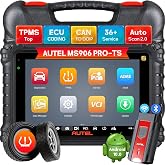 Autel MaxiSYS MS906 PRO-TS 2026 OBD2 Scanner Full TPMS CAN FD Programming | 8-inch Android 10 touchscreen for full-system diagnostics on 80+ vehicle brands, 36+ service, 3000+ vehicle tests