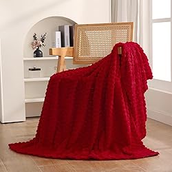 Red Throw Blanket 50"×70" inches Gifts for Mom