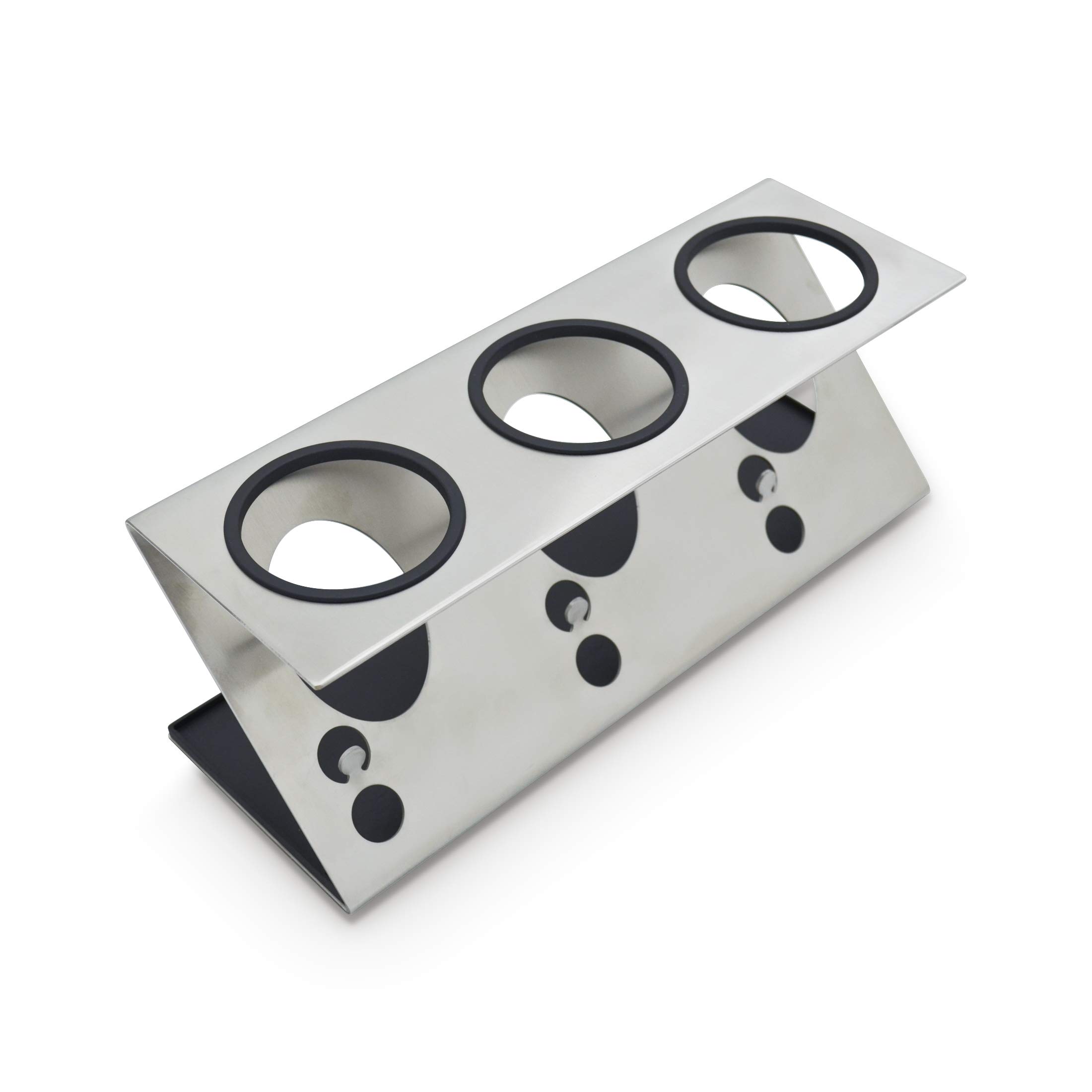 LEVIVO Bottle Holder / Drying Rack for Home Soda Maker Bottles, Glass & PET, Includes a Drip Catcher Tray, Premium Quality, Clever Z Design, Available for 3 Bottles