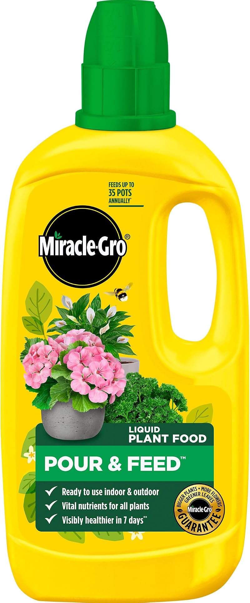 Miracle-Gro 1L Pour and Feed Liquid Plant Food for Healthy Growth