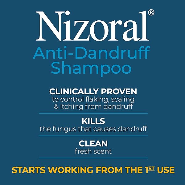 NIZORAL ANTI-DANDRUFF SHAMPOO WITH 1% KETOCONAZOLE, FRESH SCENT, 7 FL OZ