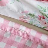 Prime Linens Duvet Cover Set 4 Pcs Floral Pink Double Polyester-Cotton view 3