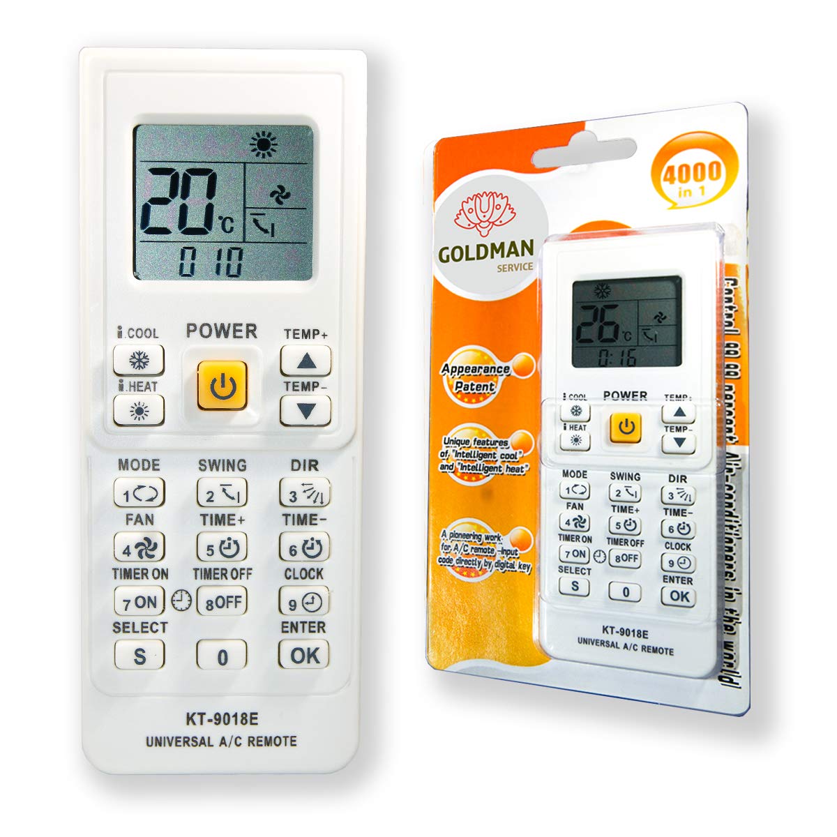 GOLDMAN SERVICE Remote control for air conditioning, inverter for heat and cold