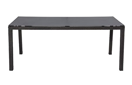 Wholesaler GmbH LC Garden Gartentisch 180 x 90 cm Barcelona Dining grau-Mix