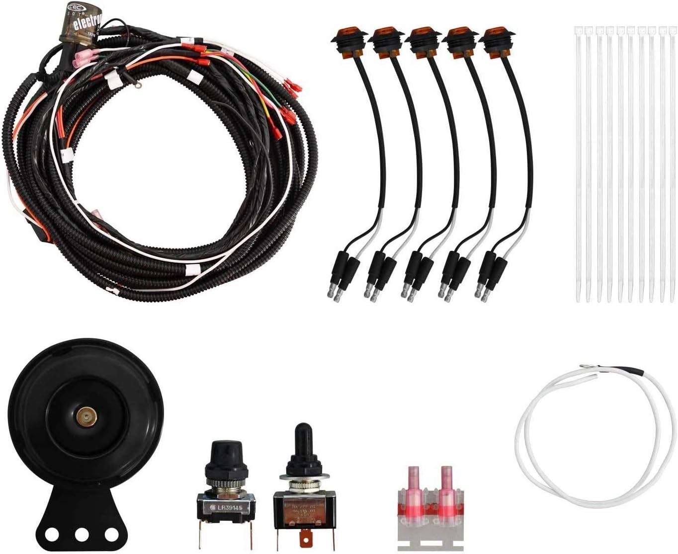 SuperATV Turn Signal Kit for Polaris RZR XP Turbo / 4 Turbo (2016-2018) - (with Toggle Turn Switch) - Plug and Play for Easy Installation!