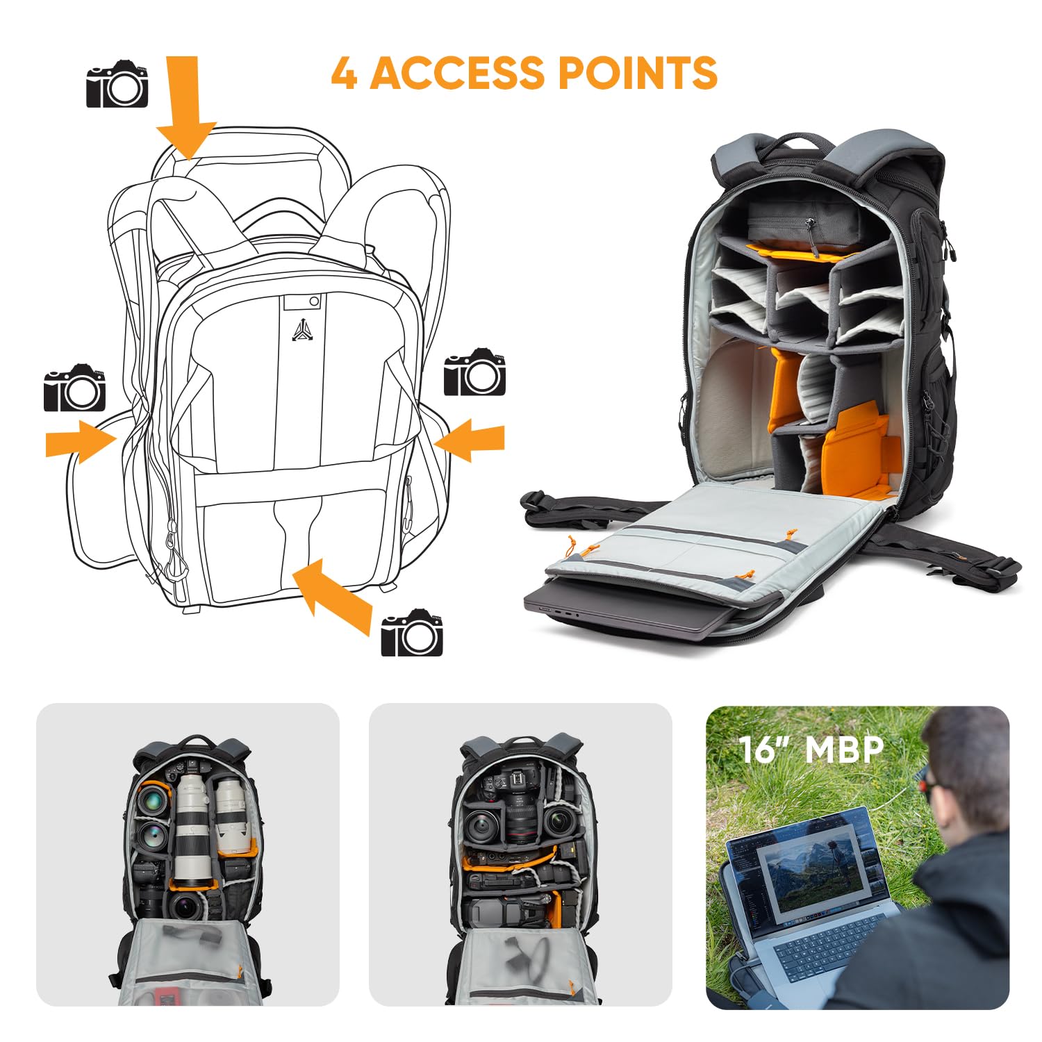 Lowepro Protactic Bp 450 Aw Iii Camera Bag One Size 3