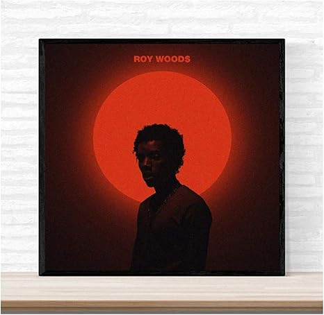 Amazon ロイ ウッズが夜明けに目覚める音楽アルバムカバーポスターキャンバスに印刷壁アート家の装飾 60x60cm 24x24インチフレームなし ウォールステッカー オンライン通販