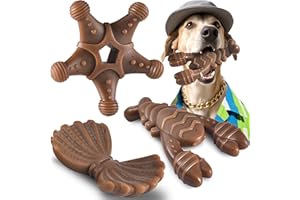 Dog Toys for Aggressive Chewers, Indestructible Toys for Large Dogs, Dog Chew for Large Medium Small Breed, 3 Pack Super Chew