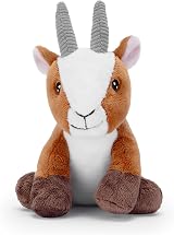 Zappi Co Goat Plush Toy 18cm Eco-Friendly Recycled Plush Toy Baby