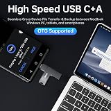 SSK 128GB USB C USB A Dual Drive 200 MB/s Read 150 MB/s Write Metal Swivel view 3