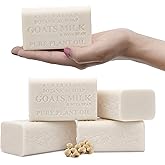 Australian Botanical Goats Milk Soap with Soya Bean 6.6 OZ Luxury Soap Bars Enriched Shea Butter, Luxury Face, Hand and Body Bars Suitable for All Skin Types, Pack of 4