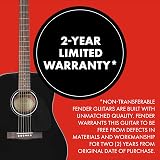 Fender CD-60 Dreadnought V3 DS Acoustic Guitar Black Walnut Fretboard view 6