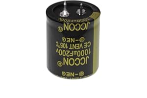 HUABAN 2 Pieces 200V 1000UF 2 Pin Solder Snap-in Terminal Electrolytic Capacitor 200 Volt 1000 uF