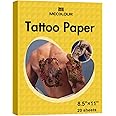 Printable Temporary Tattoo Paper for Laser/Inkjet Printer - 8.5"X11"-20 sets DIY Personalized Image Transfer Sheet for skin