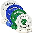 EVERYMATE Change Plates 1.25LB 2.5LB 5LB 10LB Set - Fractional Olympic Bumper Plates for Cross Training - Steel Insert Strength Training Weight Plates