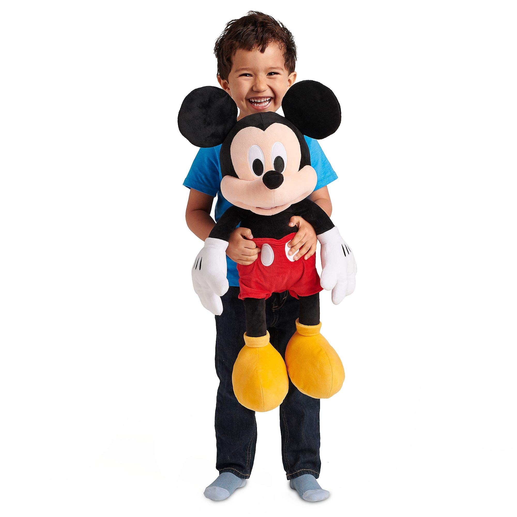 Disney Store Official Mickey Mouse Medium Soft Plush Toy, 58cm/22”, Iconic Cuddly Toy Character with Classic Embroidered Features, Suitable for All Ages