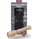SureFire Weaponlight LED - M640U-TN-PRO 1,000 Lumens 11,300 Candela - Tan | M640U-TN-PRO Scout Light Pro Hybrid Beam LED w/ Click Tailcap Switch - Mil-Spec Hard Anodized IPX7 - Tan