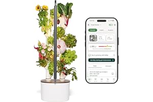 New & Improved! Gardyn Studio 2 Hydroponics Growing System - 16 Non-GMO Plants, Herbs, Vegetables - Smart Tower - Hydroponic Herb Garden Planter Indoor Kit - Indoor Gardening System w/Grow Lights