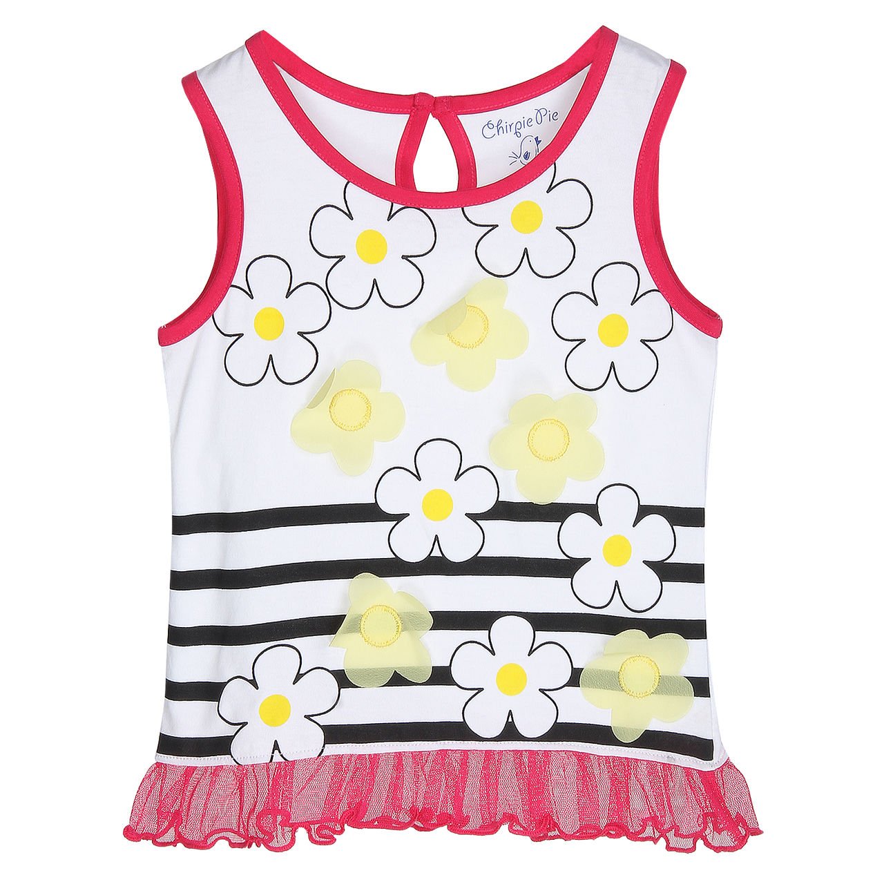 Pantaloons Baby Girls' Floral Regular Fit Polo