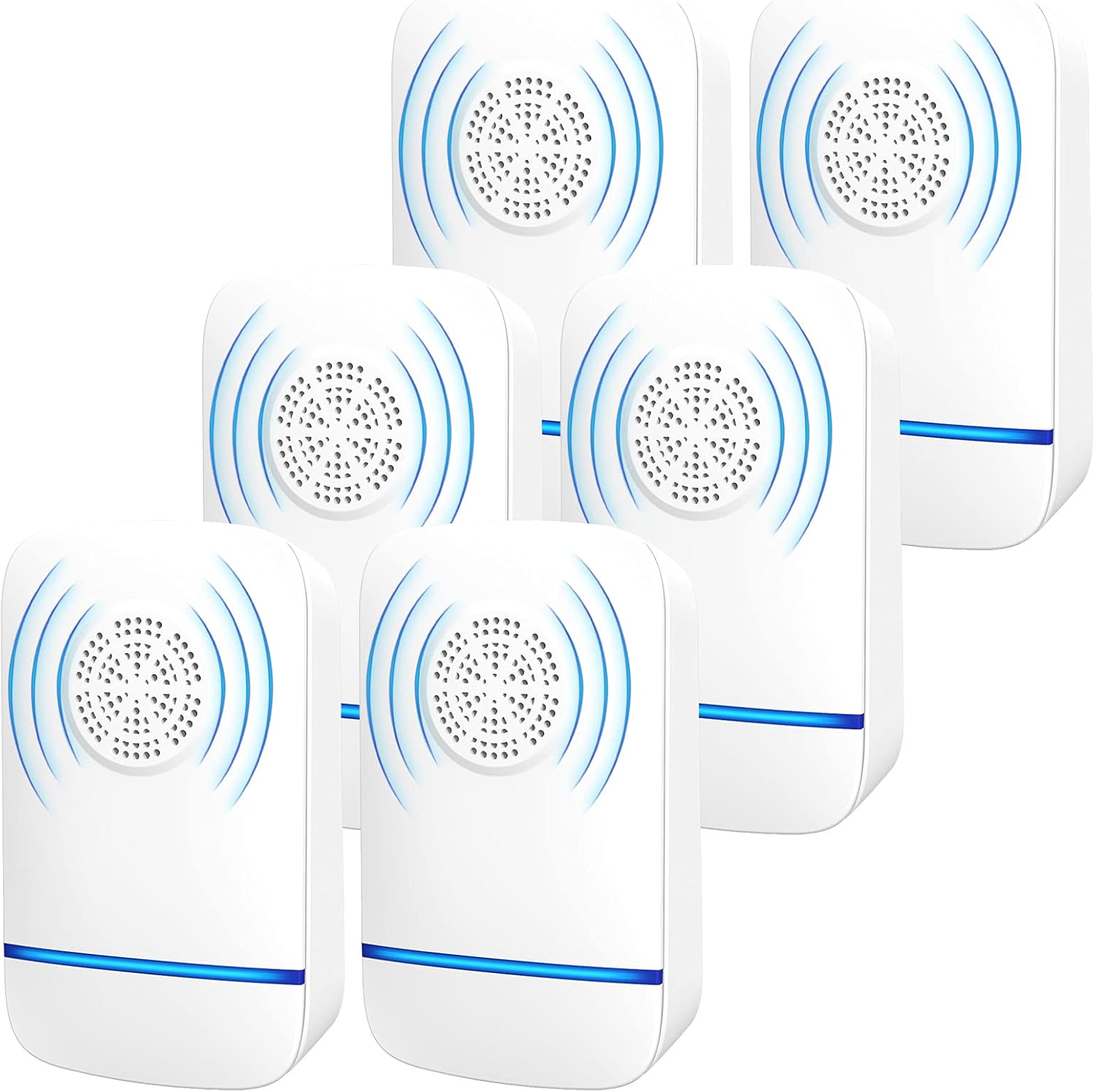 Ultrasonic Pest Repeller, 【6 Pack】 Electronic Mouse Repellent, Home Defense Pest Control Plug in Indoor house, Roach killer for Rodents Mice Mosquito Roach Spider Ants Termites Bee Moths Stink Bug