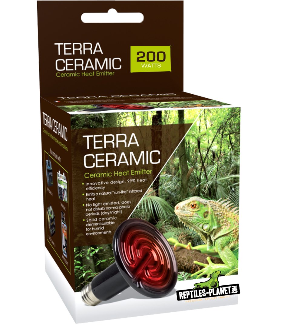 Terra Ceramic Heating Lamp for Reptiles, 200 W Amazon.co.uk Pet Supplies