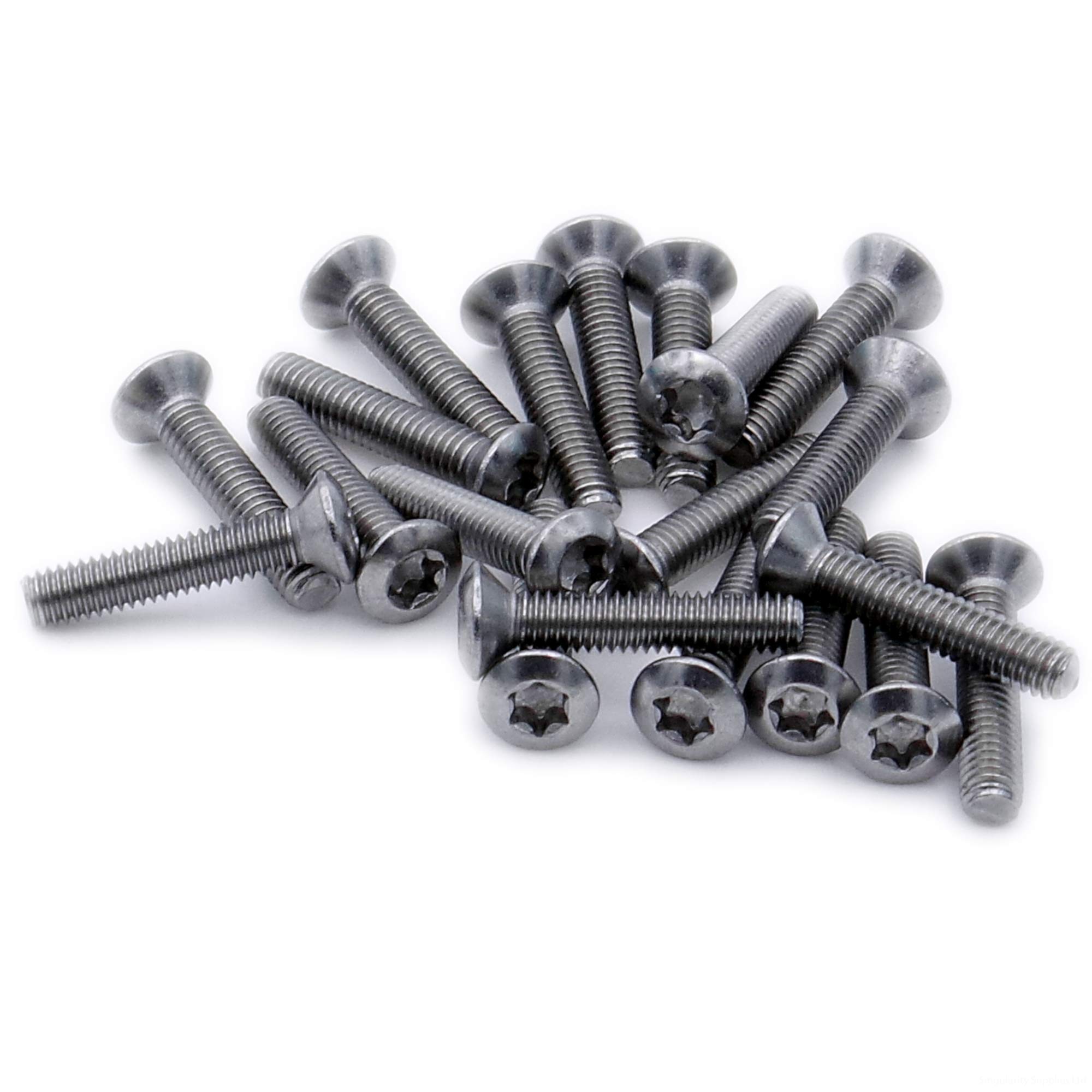 M4 (4mm x 30mm) TX Socket Raised Countersunk Machine Screw (Bolt) - Stainless Steel (A2) (Pack of 20)