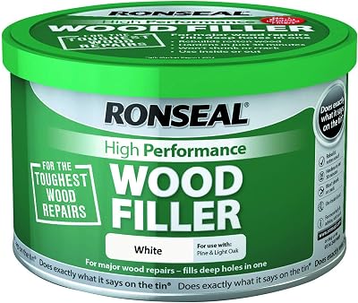 Ronseal High Performance Wood Filler White 275g RSLHPWFW275G