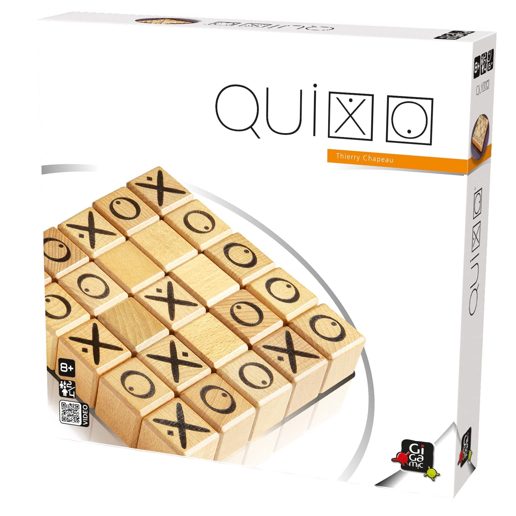 Quixo | Wooden Abstract Strategy Board Game for Kids and Adults | Family Game Night Favorite | Tic-Tac-Toe Style Competitive Puzzle | Easy to Learn, Fast to Play | Ages 8+ | 2-4 Players | 15 Min
